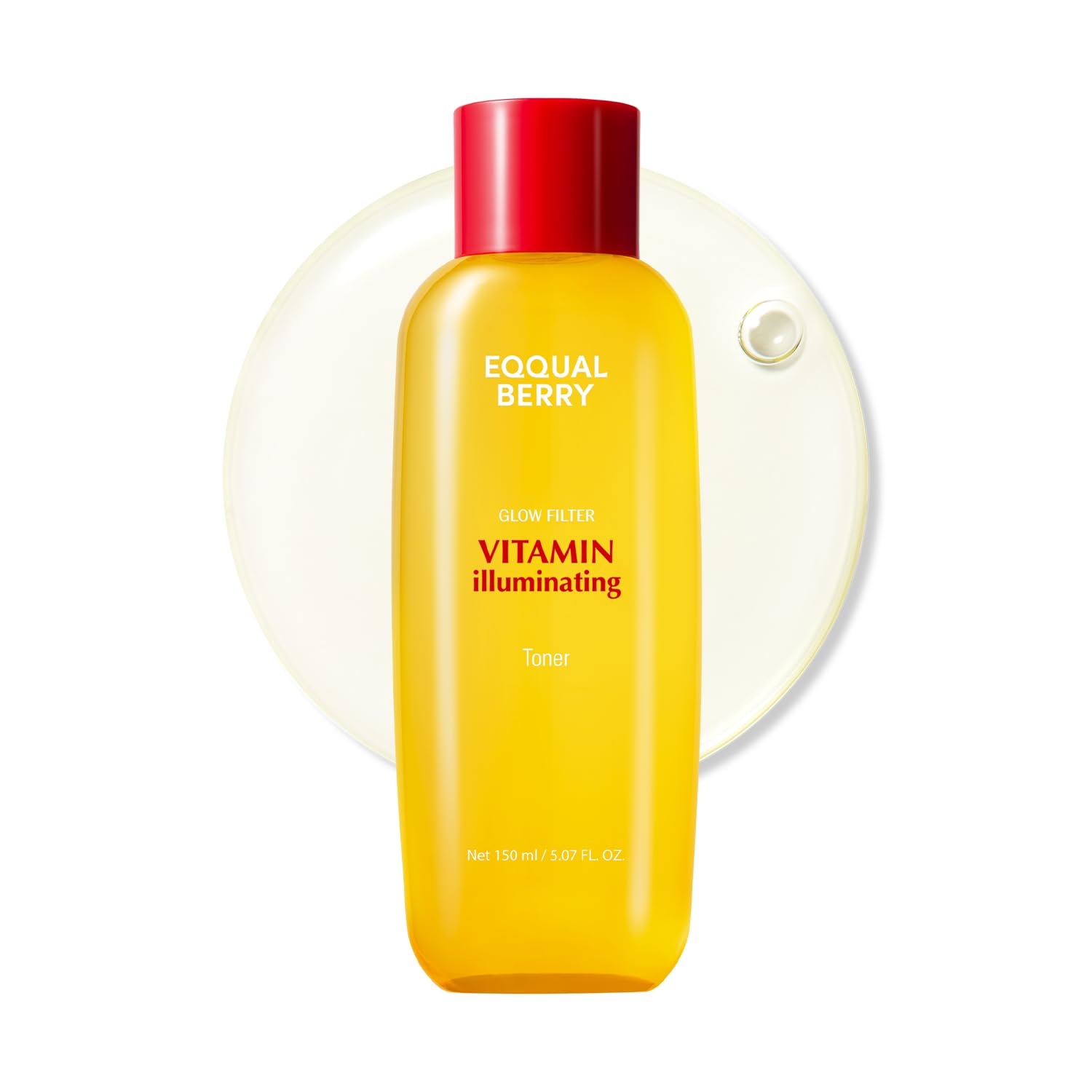 EQQUALBERRY Vitamin Illuminating Toner - Brightening Vitamin C & Niacinamide 3% | Gentle Daily Exfoliating | Skin-Prep Hydration