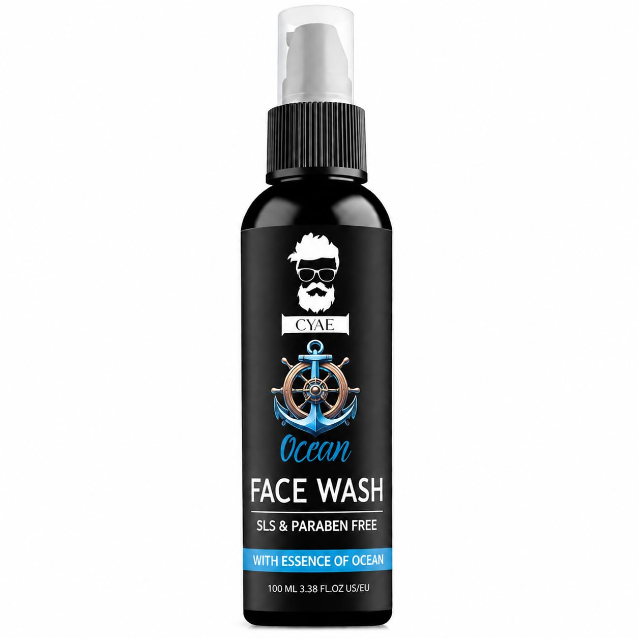 Cyae Ocean Face Wash For Men (1 X 100Ml)  AntiAcne/Pimple, Oil Control & Skin Brightening Cleanser  With Niacinamide, Menthol