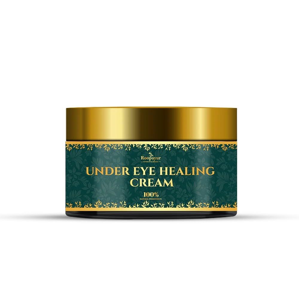 Roopayur Under Eye Healing Cream  Reduce Dark Circles & Puffiness Naturally 50 Gm