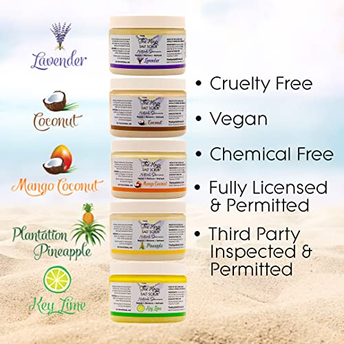 The Keys Salt Scrub - Exfoliating Body Scrub - Scrub For Hands, Feet, Butt, Booty, Bikini Area, Made With Pure Florida Sea Salt
