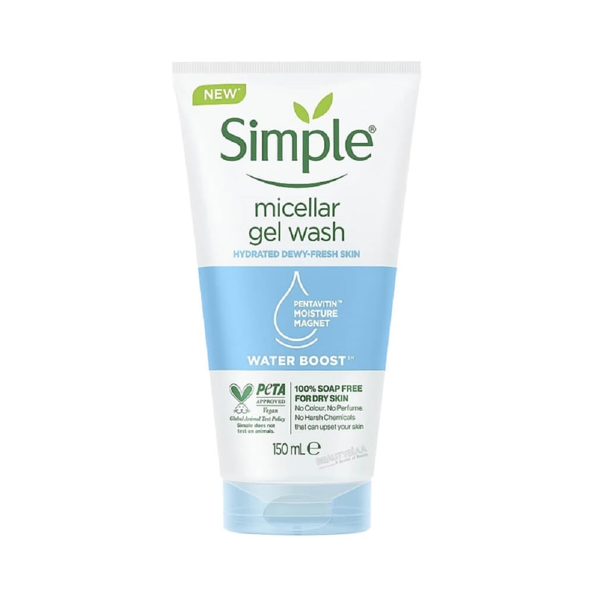 Simple Water Boost Micellar Gel Facial Wash, 5 Oz (150 Ml) (1 Count)