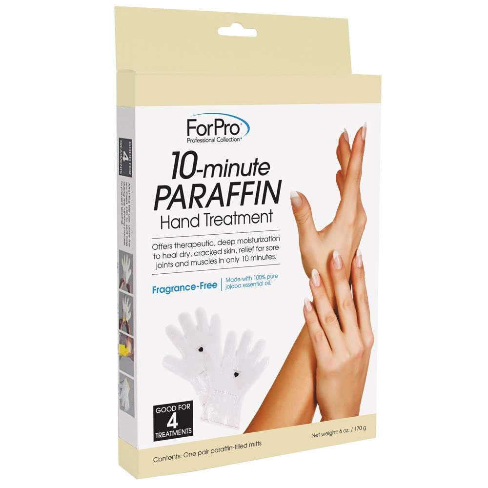 ForPro Professional Collection 10-Minute Paraffin Hand Treatment, Spa and Home Treatment Gloves, Fragrance Free, One-Pair