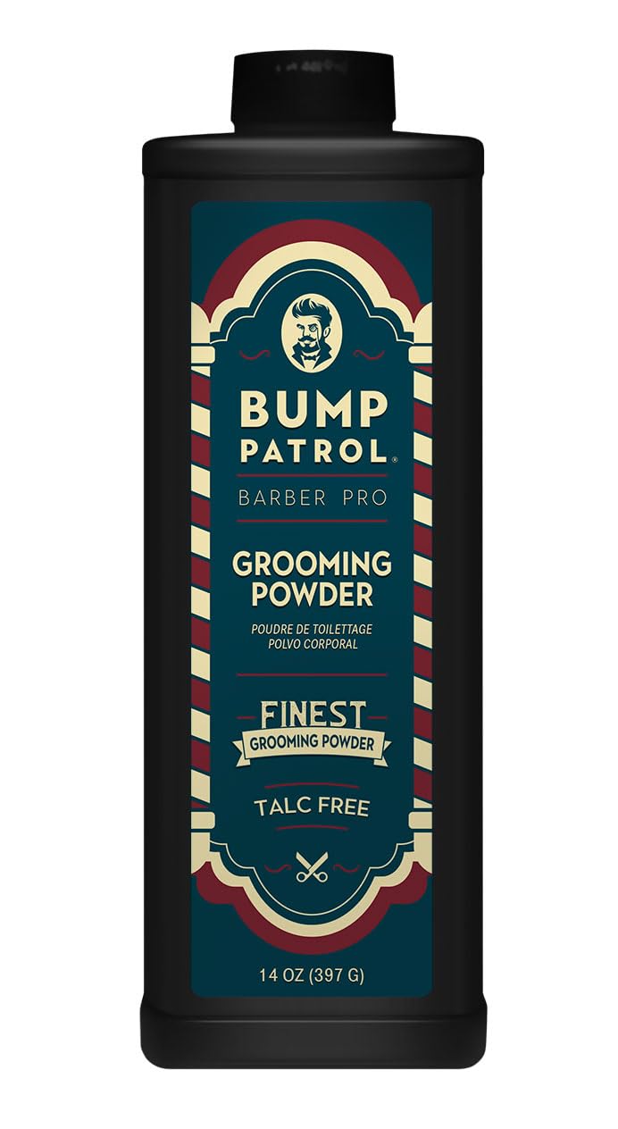 Bump Patrol Barber Pro Grooming Powder - Talc Free Hair And Body Powder For Men - Protects Against Sweat, Odor, And Chafing From