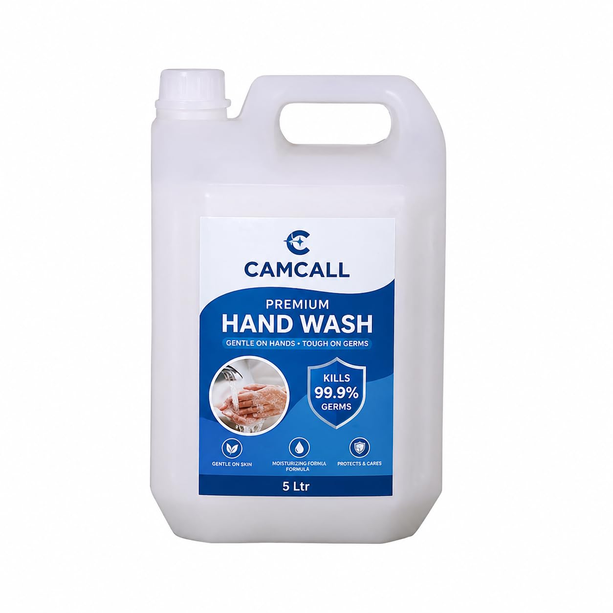 Handwash Liquid | Natural Handwash Refill Pack 5 Litre Can | Ph Balanced Germ Protection | Lavender Fragrance | 200 Ml Reusable 