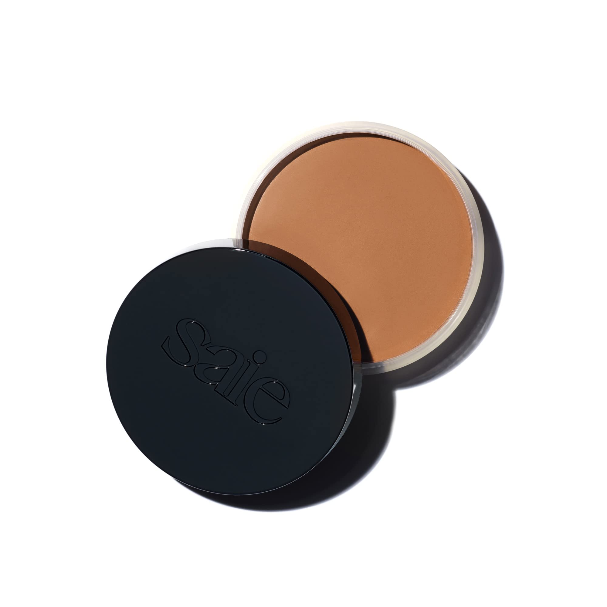 Saie Sun Melt Bronzer - Buildable Cream-Balm Bronzer For Face Sculpting - Cream Contour with Velvet Finish - Medium Bronze (1 oz