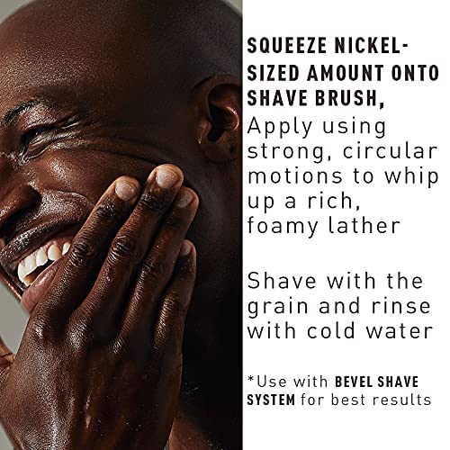 Bevel Shaving Cream For Men, Moisturizing Shave Cream With Aloe Vera And Vitamin E To Soothe Skin And Prevent Razor Bumps, 4 Fl