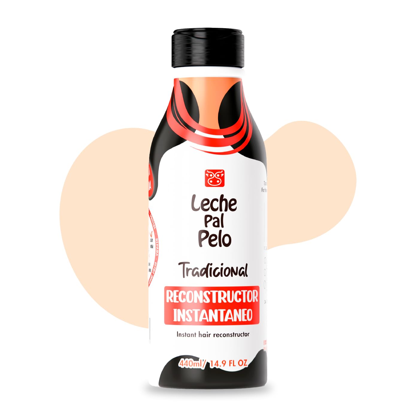 Leche Pal Pelo - Instant Hair Reconstructor Treatment with Soy, Wheat, Aloe and Avocado. Provides Intensive Hydration-14.9 Ounce