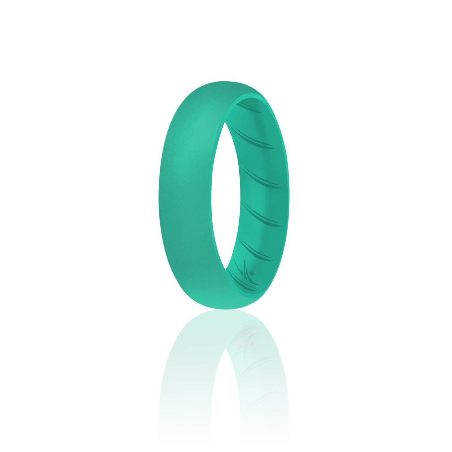 Silicone Wedding Br Solid Ring - Basic-Rose-Gold By Roq For Women - 6 Mm Ring