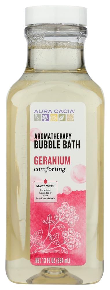 Aura Cacia Comforting Geranium Aromatherapy Bubble Bath | 13 fl. oz.