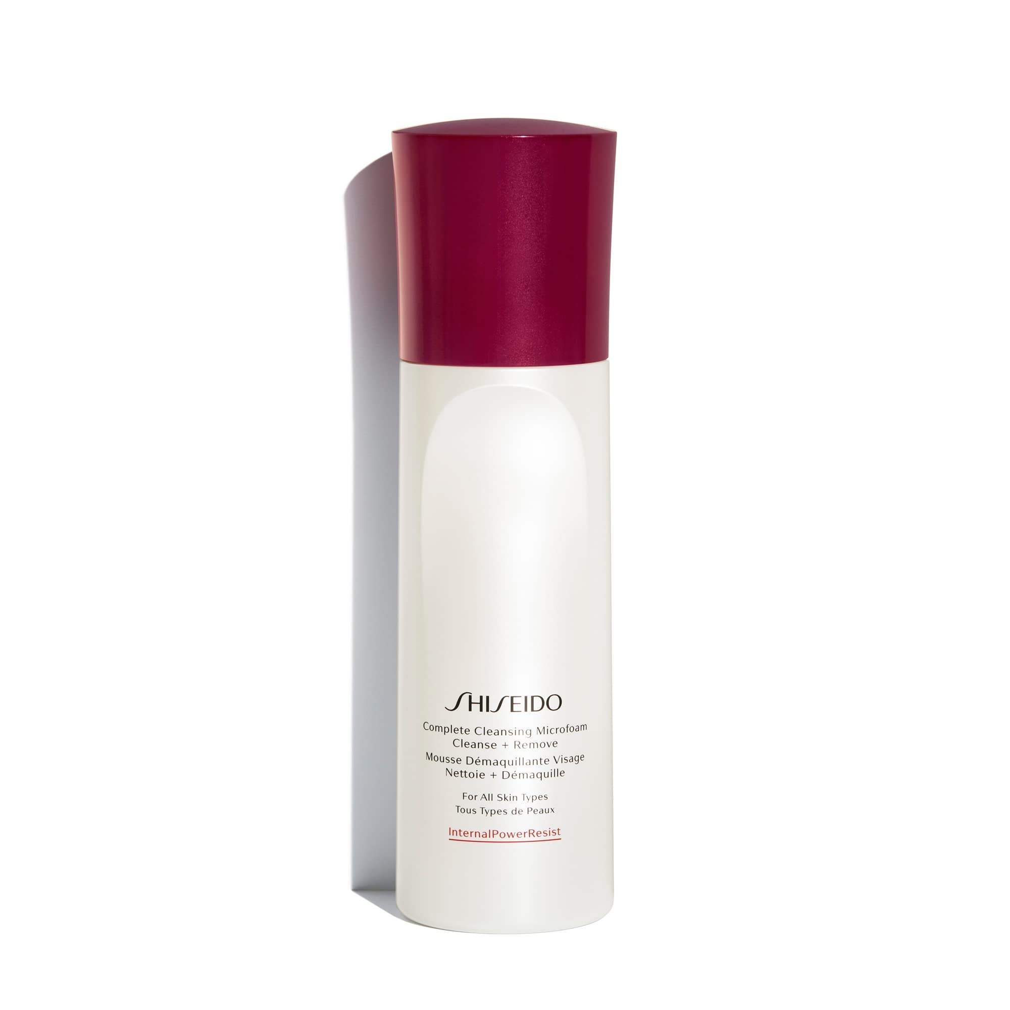 Shiseido Complete Cleansing Microfoam - 180 mL - Light, Oil-Free Foaming Cleanser for Smooth, Hydrated Skin - Softens & Removes 