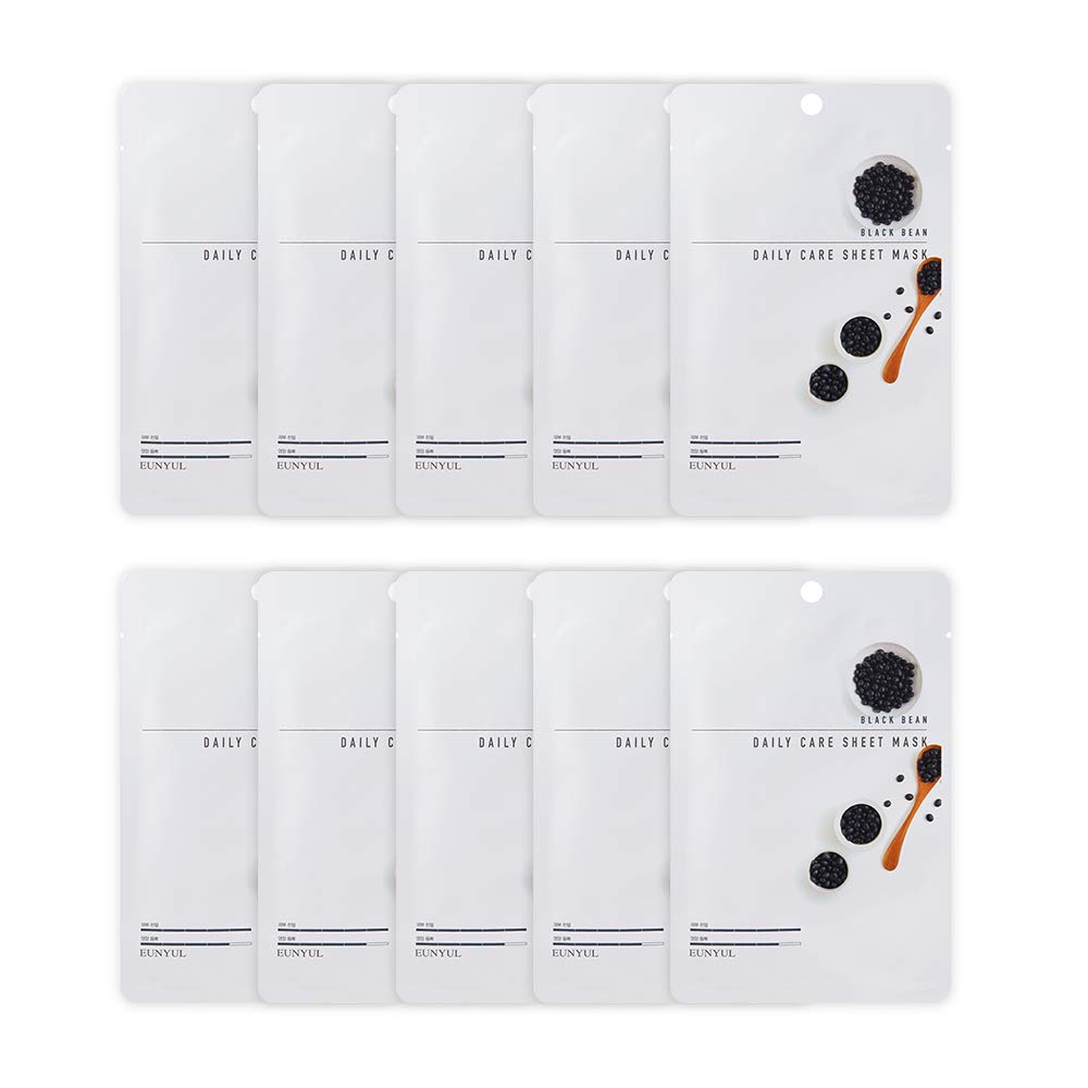 Eunyul Pack Of 12] Daily Care Facial Sheet Mask Pack (12 Types) Vegan Cosmetics Korean Skincare Hydrating & Nourishing & Natural