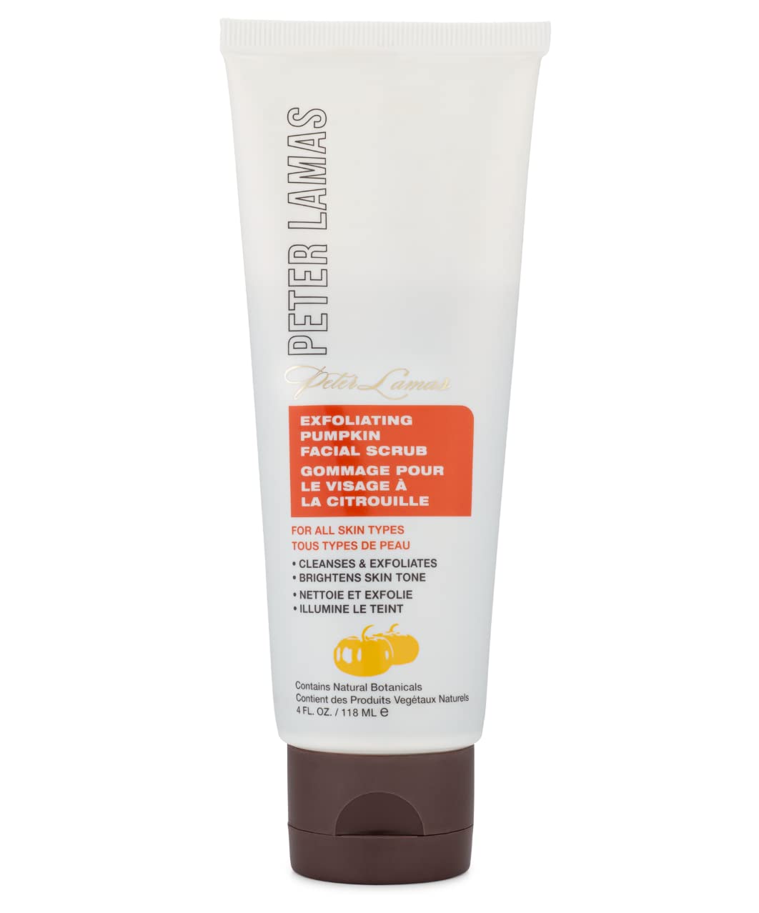 Peter Lamas Naturals Exfoliating Facial Scrub For Sensitive Skin | Pumpkin Enzymes And Apricot Grains Face Wash Cleanser | Clean