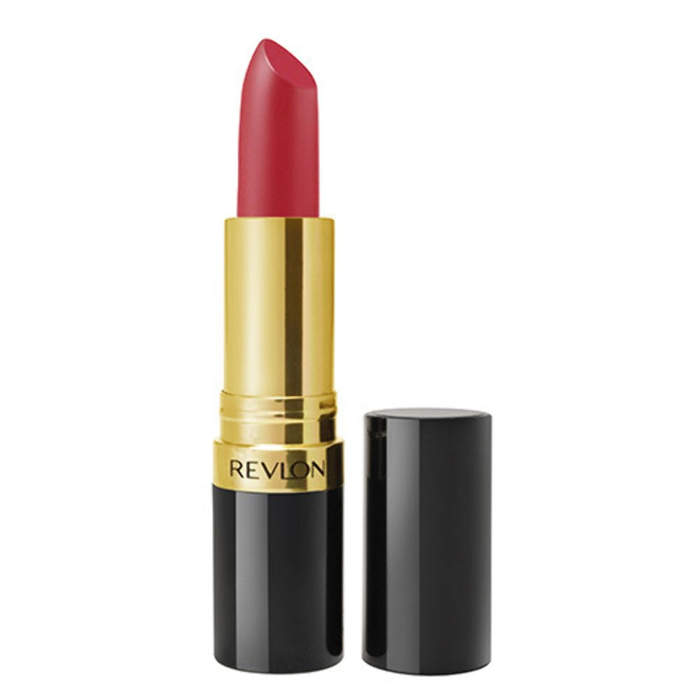 Revlon Lipstick, Super Lustrous Lipstick, Creamy Formula For Soft, Fuller-Looking Lips, Moisturized Feel, Really Red (006), 0.15