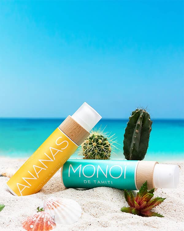 COCOSOLIS MONOI Tanning Accelerator - Organic Tanning Oil with Vitamin E & Monoi de Tahiti Oil for a Fast Intensive Tan - Tannin