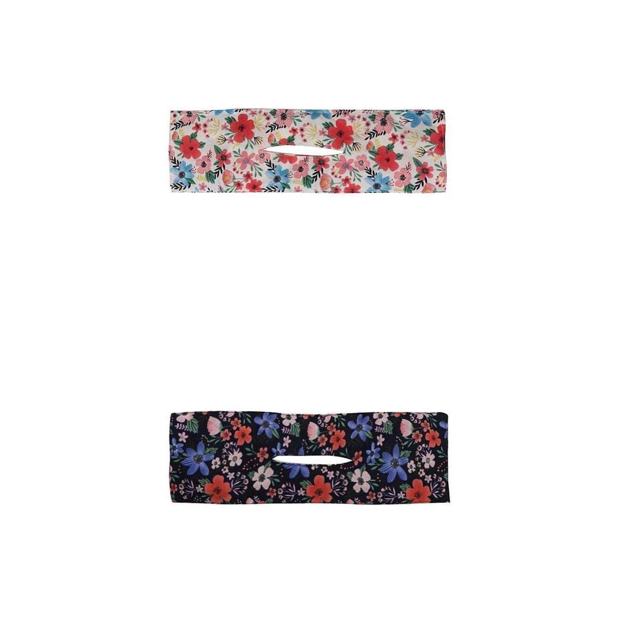 Heavenglow 2X Deft Bun Fashion Hair Bands Women Summer Knotted Wire Headband Print|2 Pieces Hair Bands|Rollers & Curlers