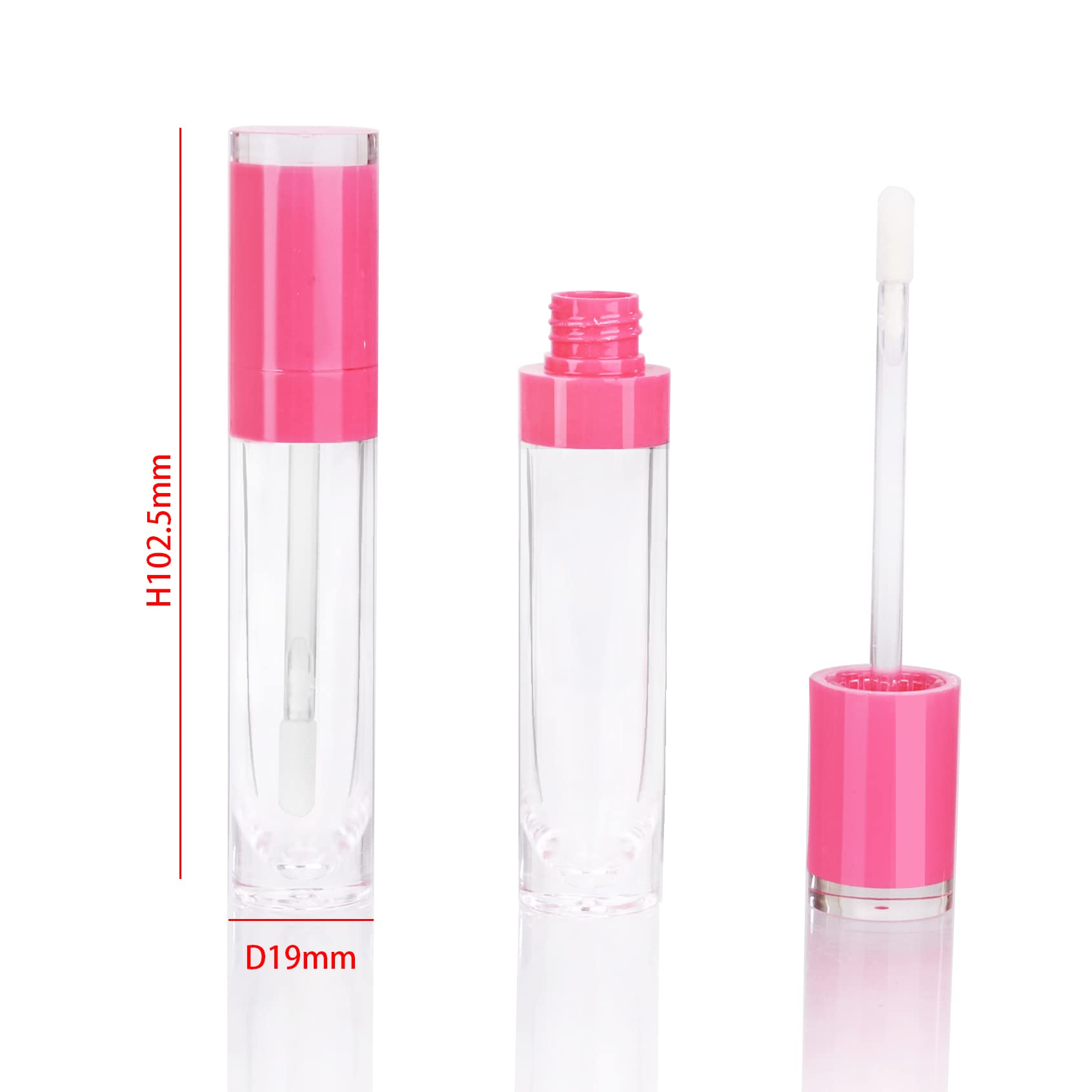 Cosidea 26 Pcs Empty 8Ml Lip Gloss Tubes With Clear Wand