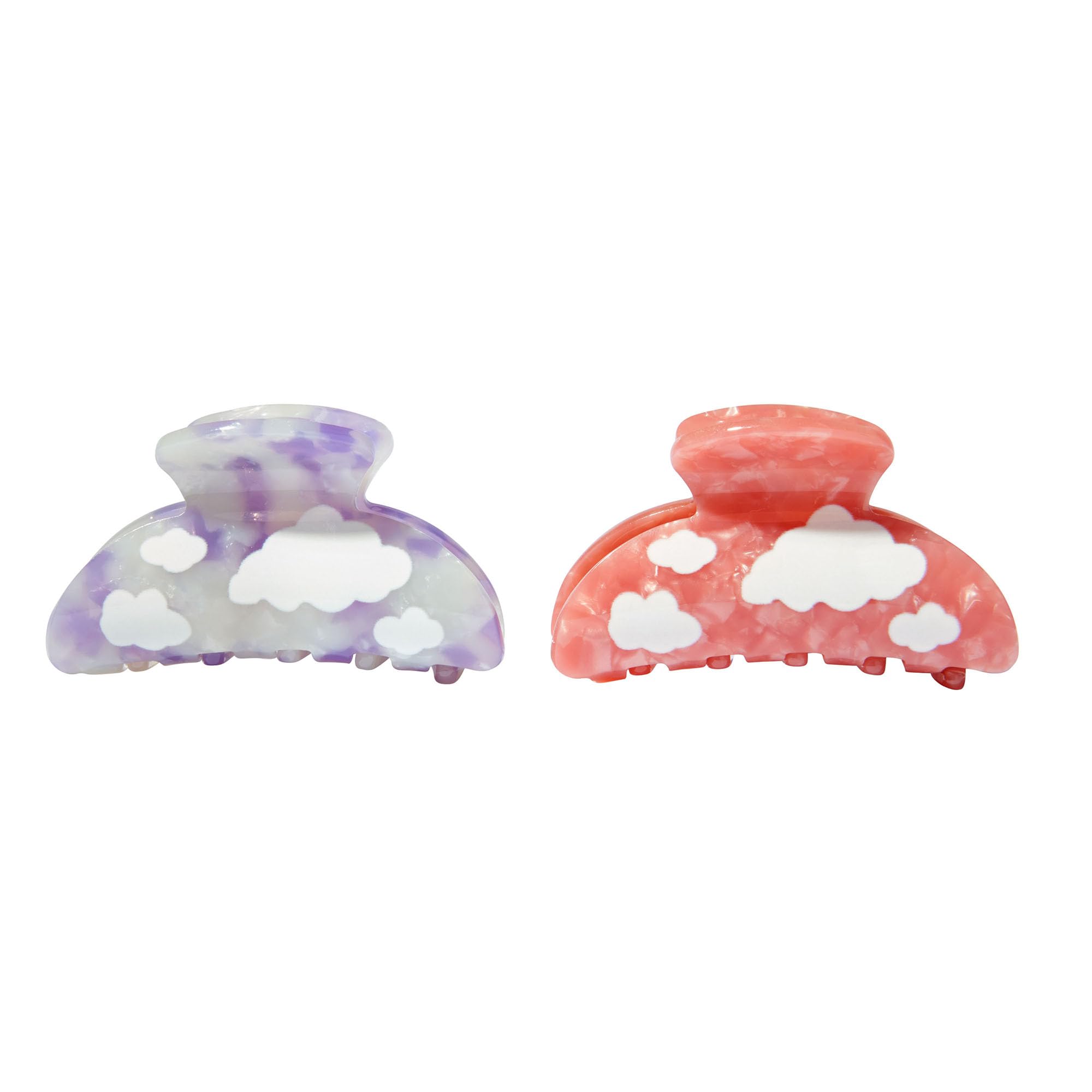 Mane Cloudy Claw Clips - Extra Grip Medium Hair Clips for Fine, Medium or Thick Hair Types - Secures Styles for All Day Wear (2 