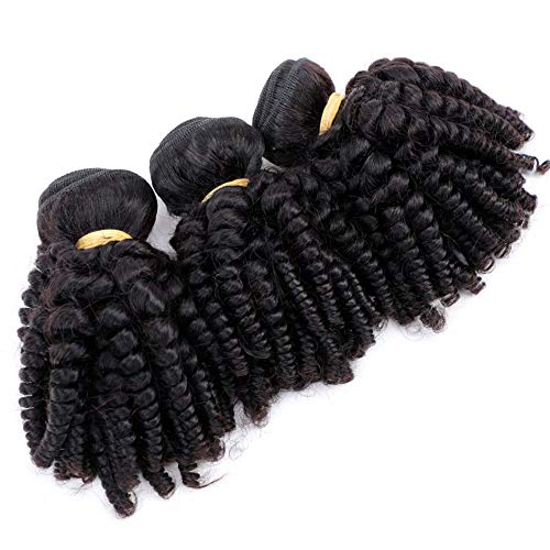 Brazilian Funmi Hair 3 Bundles Spiral Curl Human Hair Short Curly Weave 8A Unprocessed Brazilian Funmiextensions Human Hair 100G