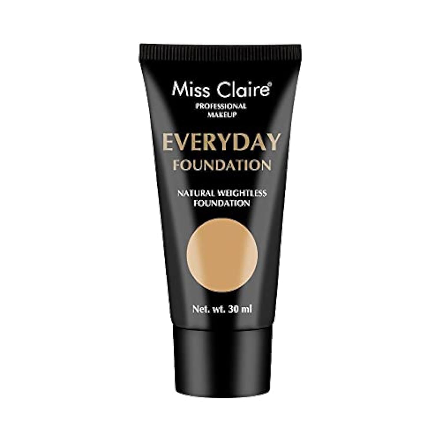 Miss Claire Professional Makeup Everyday Foundation For Acne Prone Skin Type Natural Weightless Full Coverage Foundation 30Ml Cr