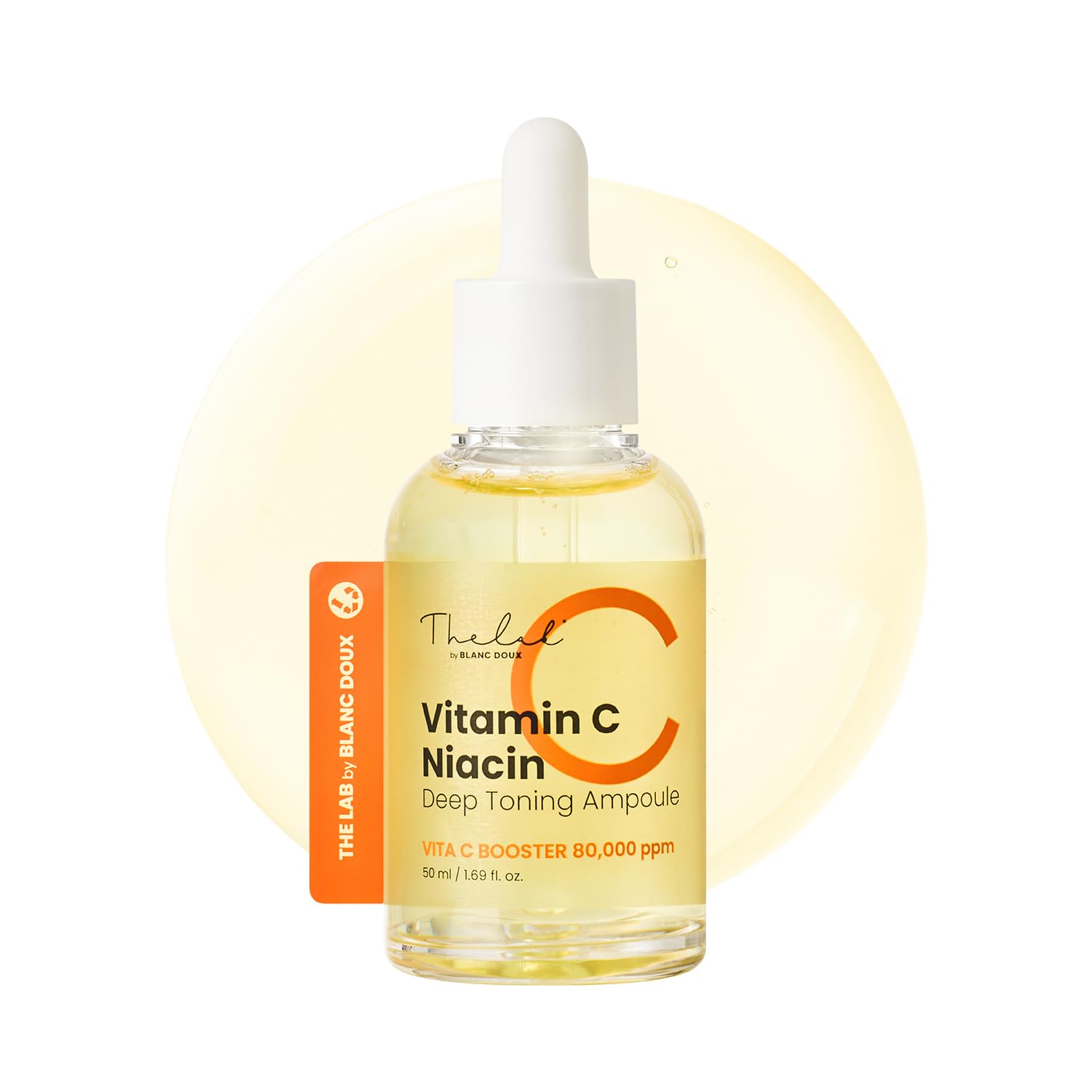 THE LAB by BLANC DOUX Vitamin C Niacin Deep Toning Ampoule, VitaC Booster Complex Face Serum with Niacinamide, Tranexamic Acid 