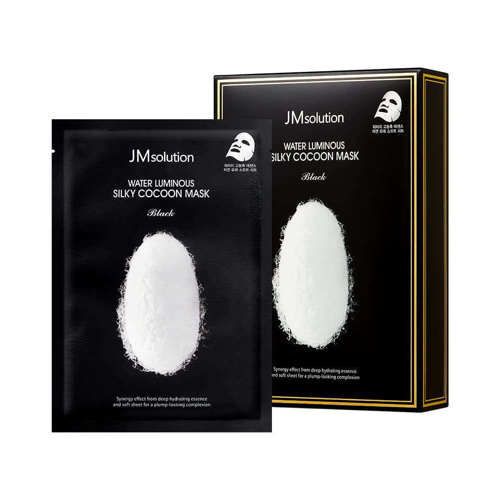 Jmsolution Marine Luminous Pearl Mask - Korean Skincare Facial Mask-10 Sheets For All Skin Type (7. Silky Cocoon)