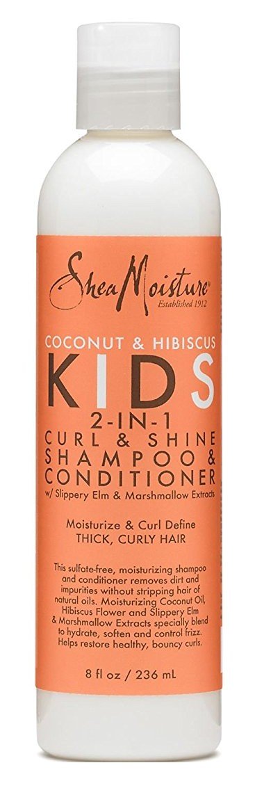 Shea Moisture Kids Shampoo 2-In-1 Coconut & Hibiscus 8 Ounce (236Ml) (3 Pack)