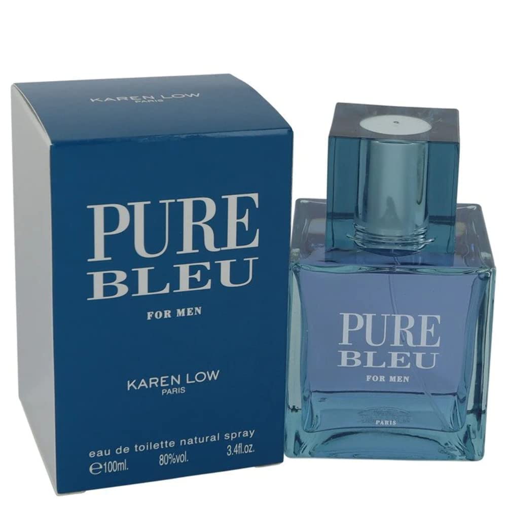 Pure Bleu By Karen Low, 3.4 Oz Eau De Toilette Spray For Men