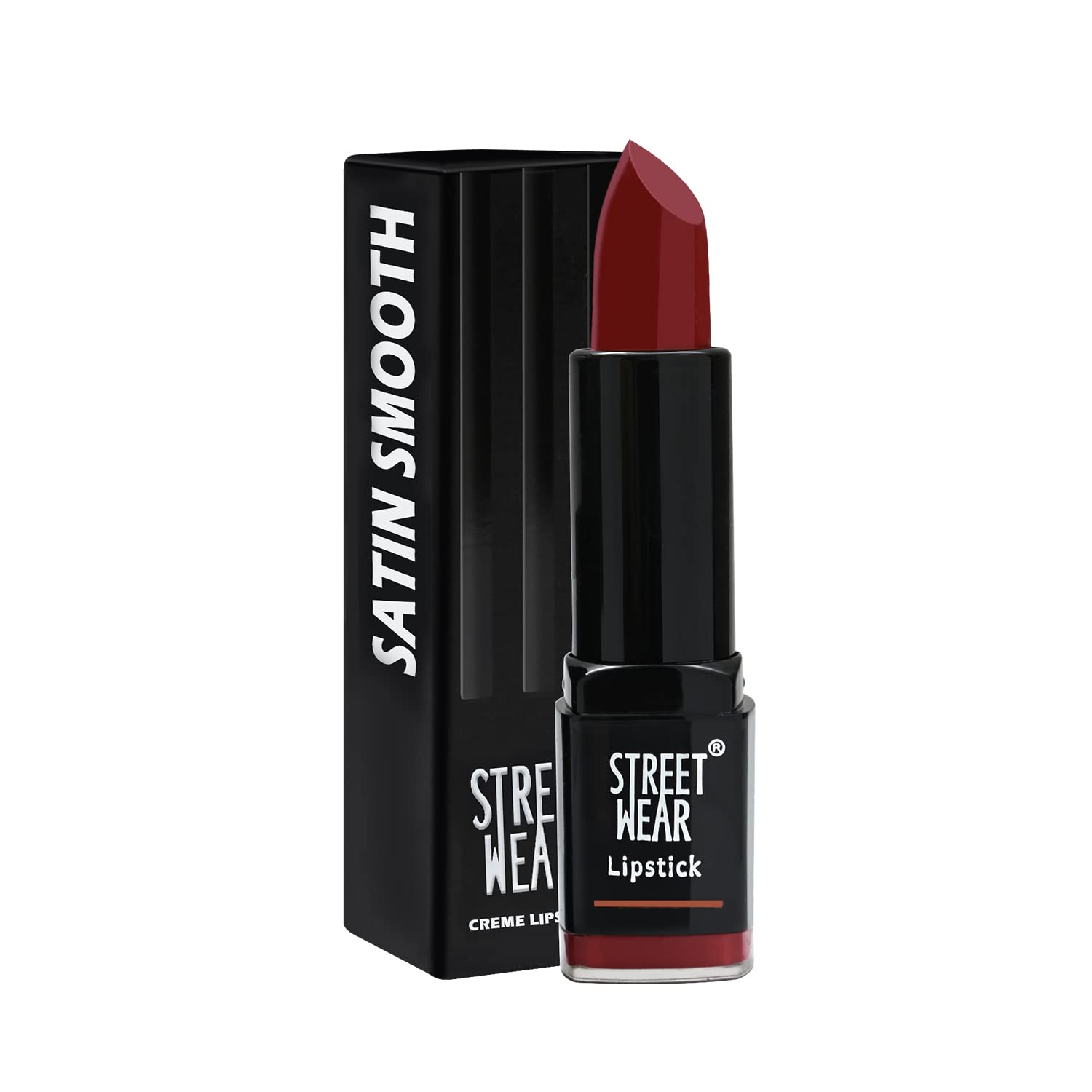 Street Wear Satin Smooth Lipstick Amber Brown (Brown)  4.2 Gms  Longwear Creme Lipstick, Moisturizing, Creamy Formuation, 100