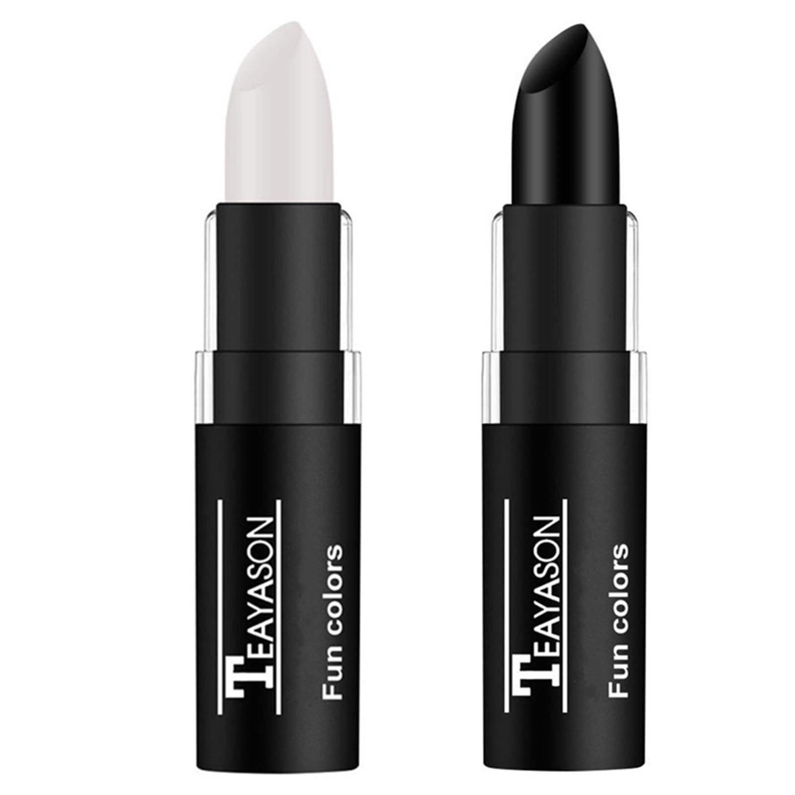 Go Ho 2 PCS Makeup Clown White and Black Cream-Blendable Stick - Eye Black&Face Body Paint Professional Halloween FX Makeup,Safe