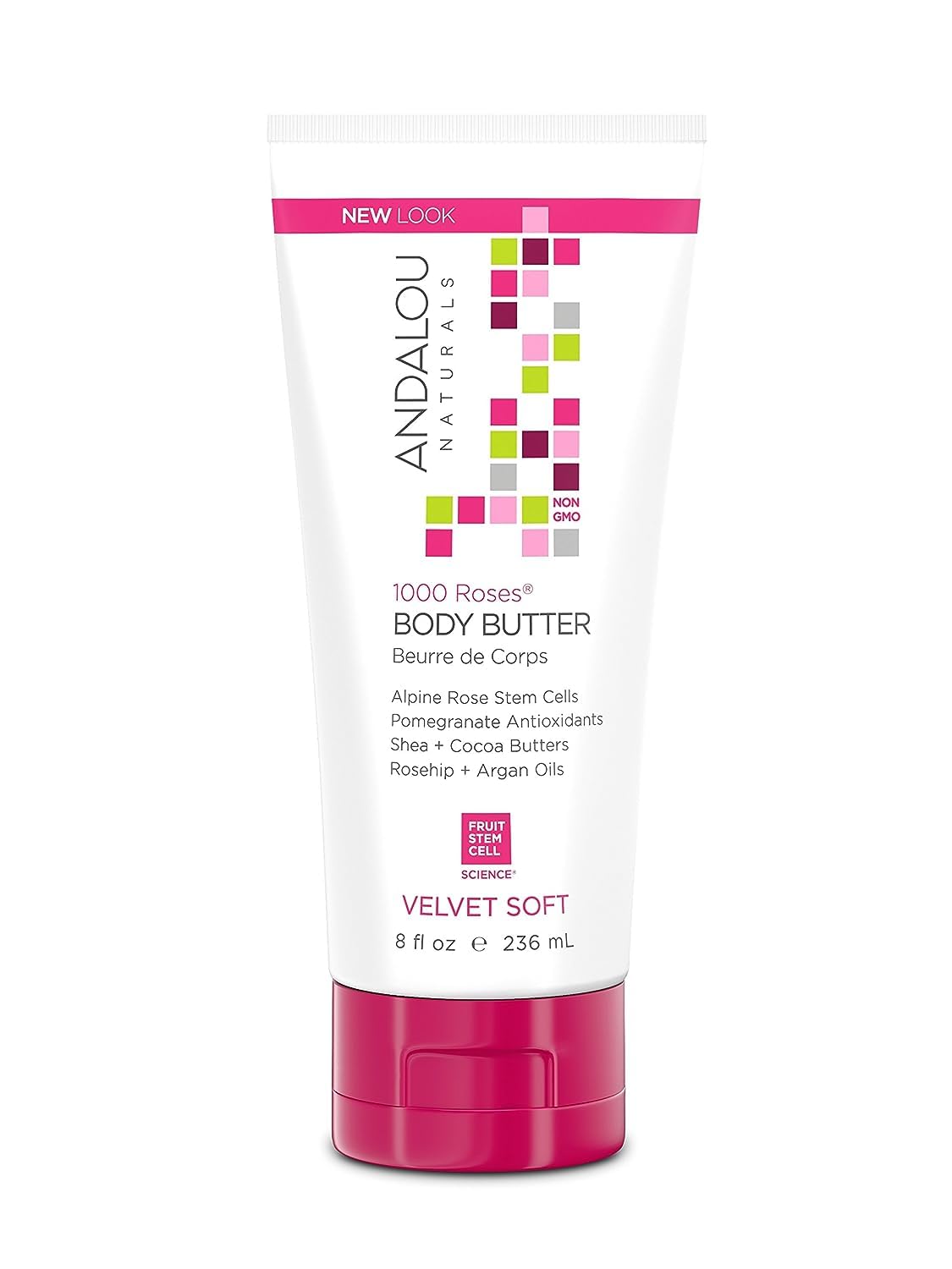 Andalou Naturals Body Btr, 1000 Roses, Velvet Soft, 8 Fl Oz