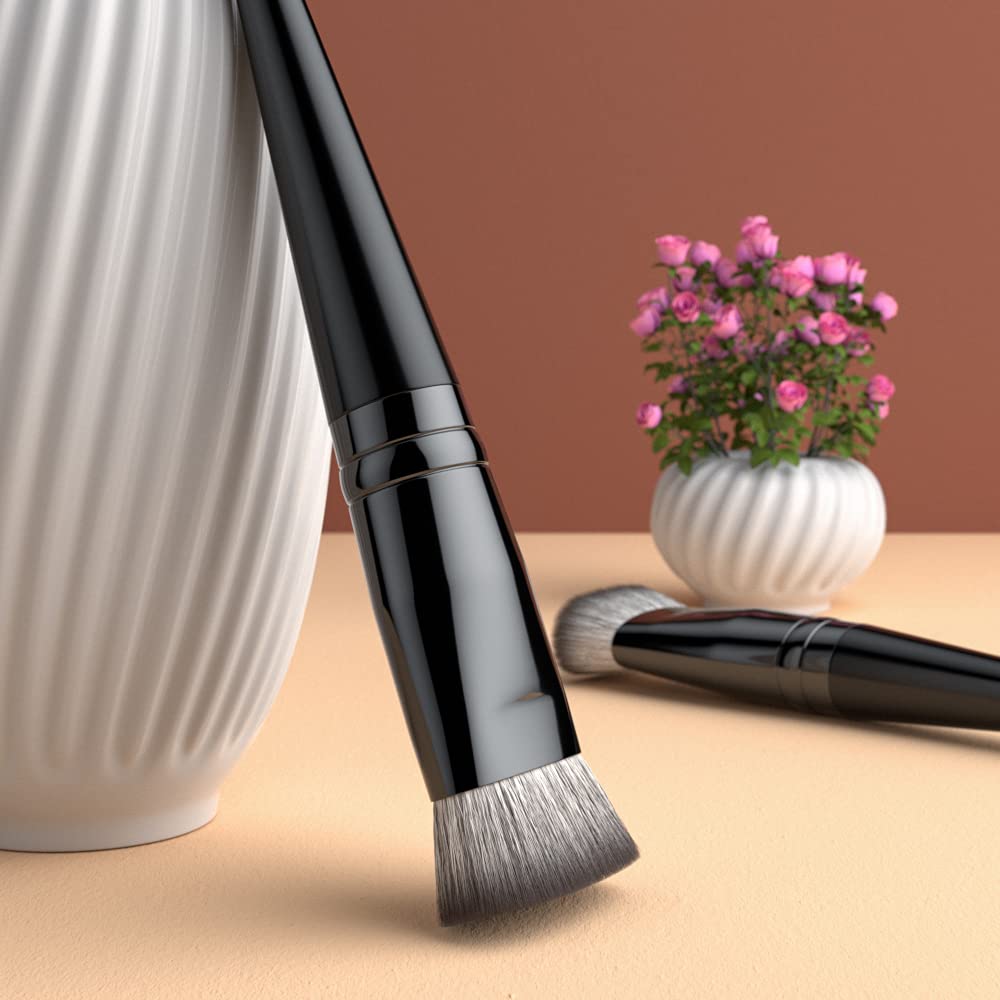 Anmor Flat Contour Brush, Professional Flat Top Detailed Contour Nose Contour Makeup Brush, Perfect For Sharp Lines Contouring L