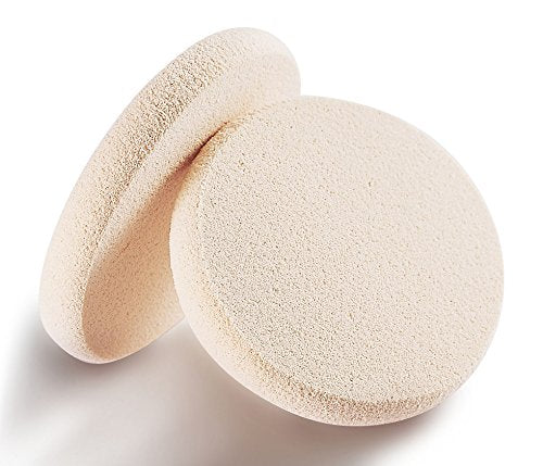 Kooba 2Pcs Round Makeup Sponges With 1 Travel Case, Beauty Face Primer Compact Powder Puff, Blender Sponge Replacement For Cosme