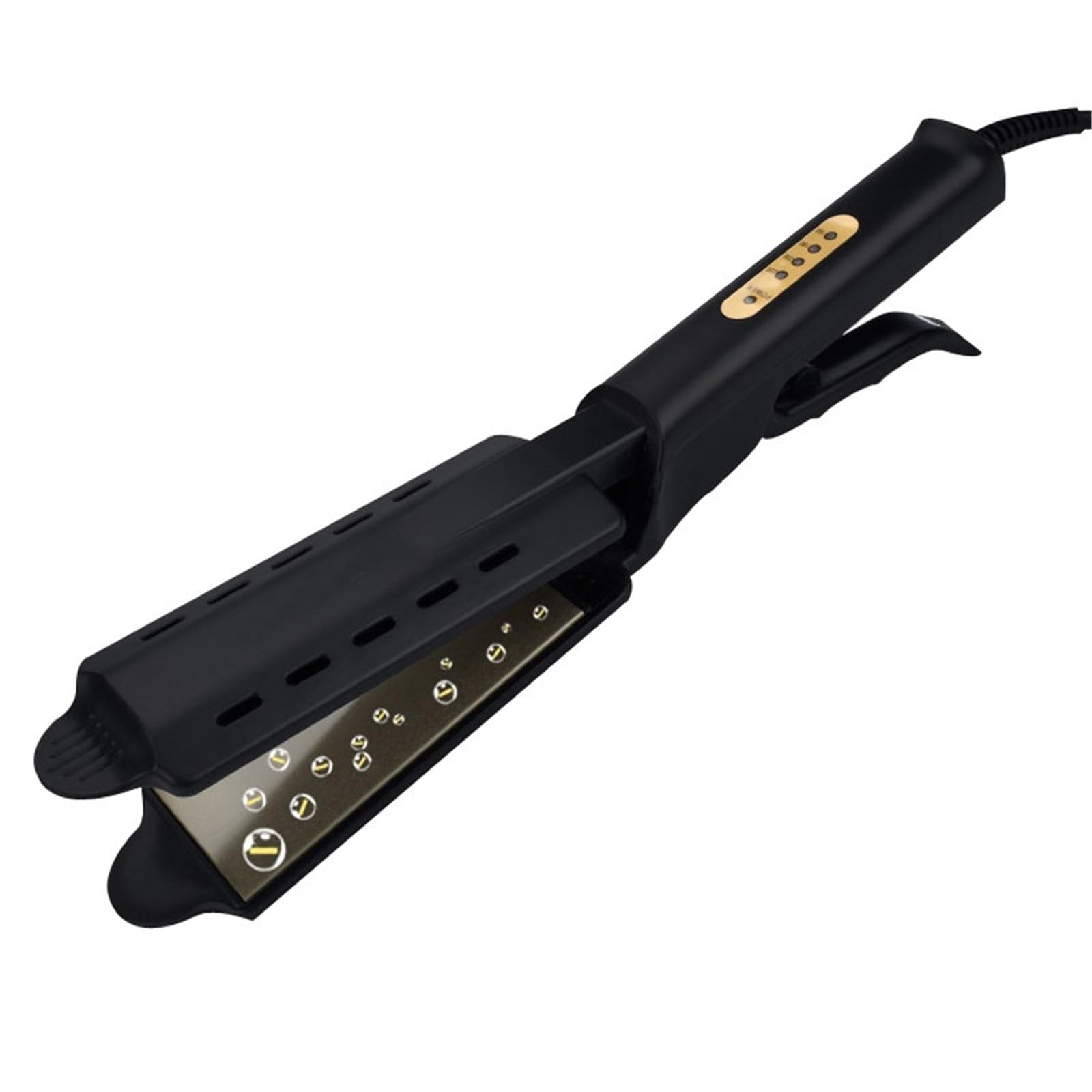 Hair Straightener FourGear Temperature Adjustment Ceramic Tourmaline Ionic Flat Iron Hair Straightener for Women Widen Panel(AU