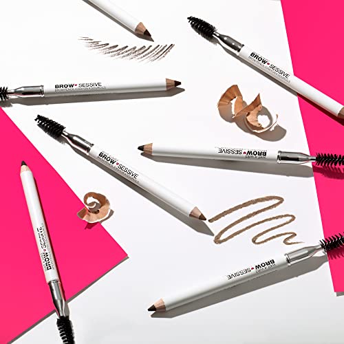 Eyebrow Pencil By Wet N Wild Brow-Sessive Brow Makeup Pencil Liner Blending Brush, Precise, Fine Tip, Shapes, Defines, Fills, Bl