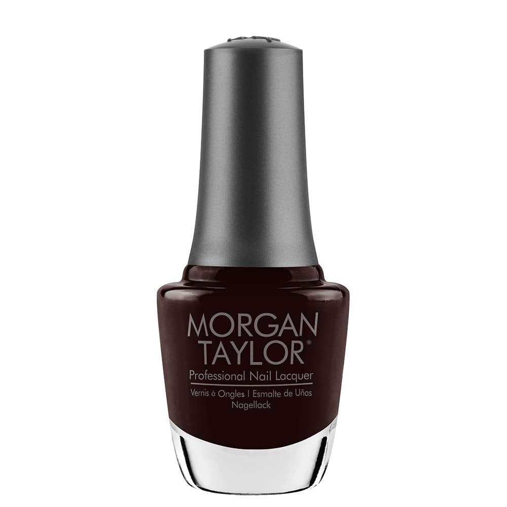 Morgan Taylor Nail Lacquer (Pumps Or Cowboy Boots?) Black Nail Polish, Finger Nail Polish, Long Lasting Nail Polish, Black Nail