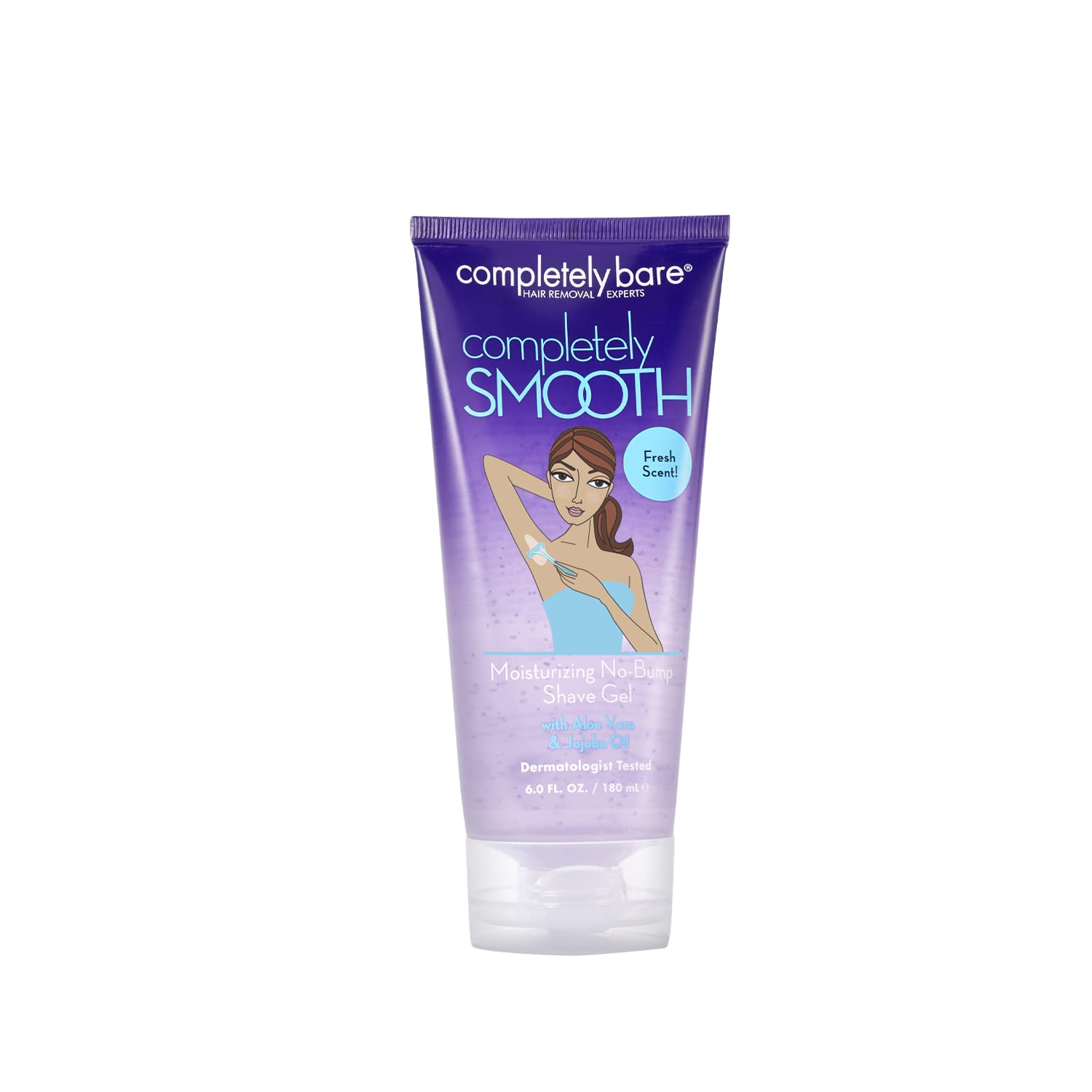 completely bare completely SMOOTH Moisturizing No-Bump Shave Gel - Hydrating Aloe Vera & Jojoba Oil