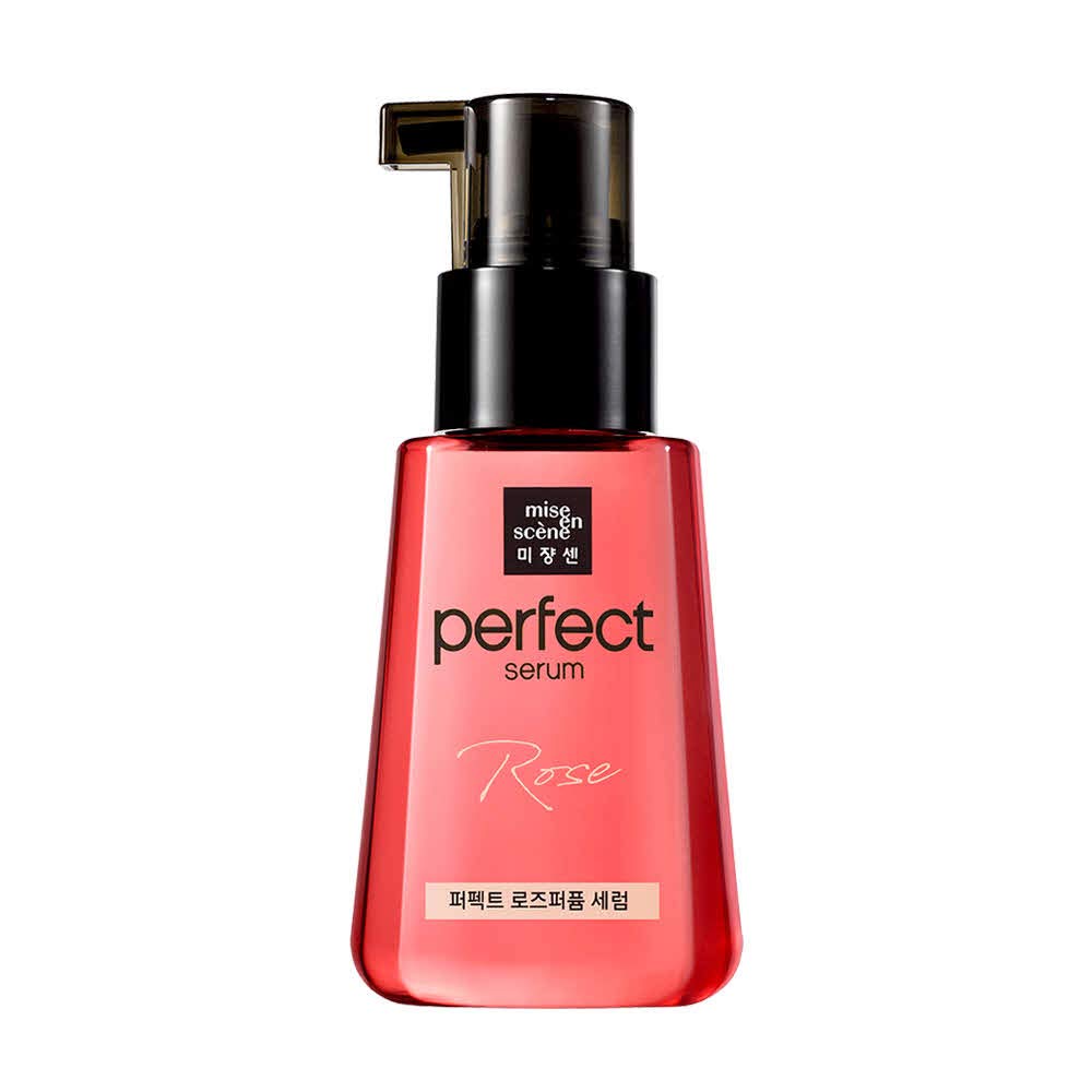 Mise En Scene Perfect Rose Perfume Serum 80Ml (2.7Oz) | Anti-Frizz, Hydration And Nutrition Hair Essence For Damaged, Bleached A