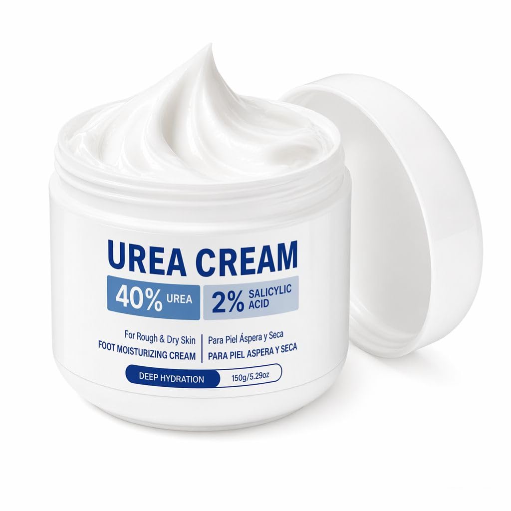 Fiorland 40% Urea Cream with 2% Salicylic Acid, 5.29 oz (1 bottle)