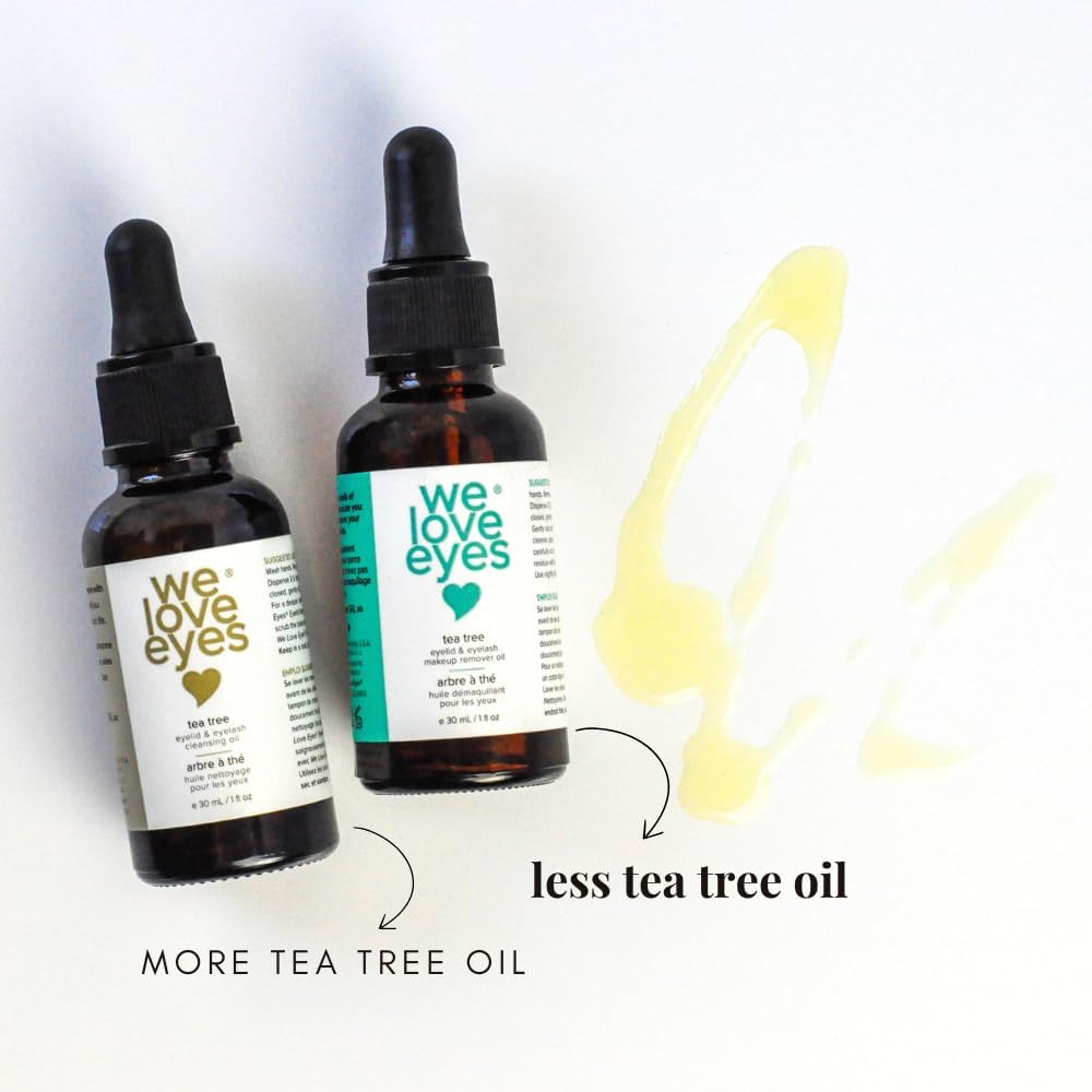 We Love Eyes - Natural Eyelid Cleansing Oil With Tea Tree - Allergen Removal - Preservative-Free - Australian Tea Tree Oil - 30M