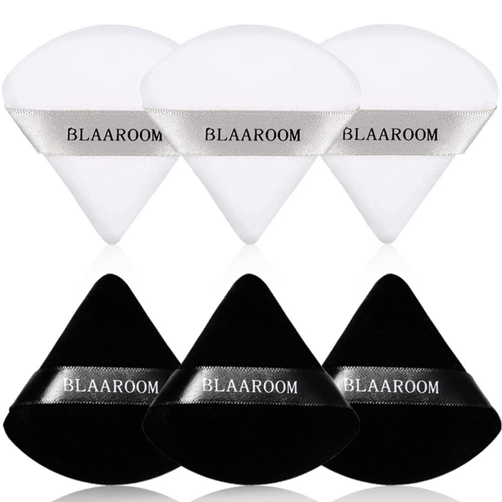 6 Pieces Powder Puff For Face Powder Makeup Puff Velour Soft Triangle Powder Puffs For Loose Powder Mineral Powder Setting Powde
