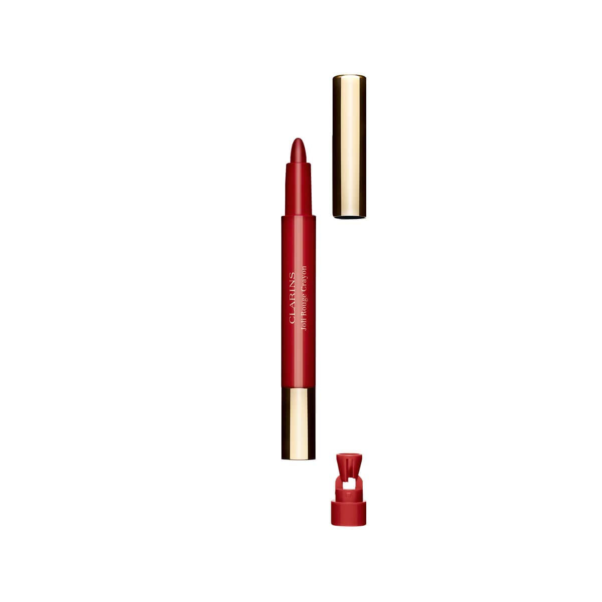 Clarins Joli Rouge Lip Crayon | 2-In-1 Lip Liner Defines and Fills In Lips in 1 Step | Built-In Sharpener Allows For Precision L