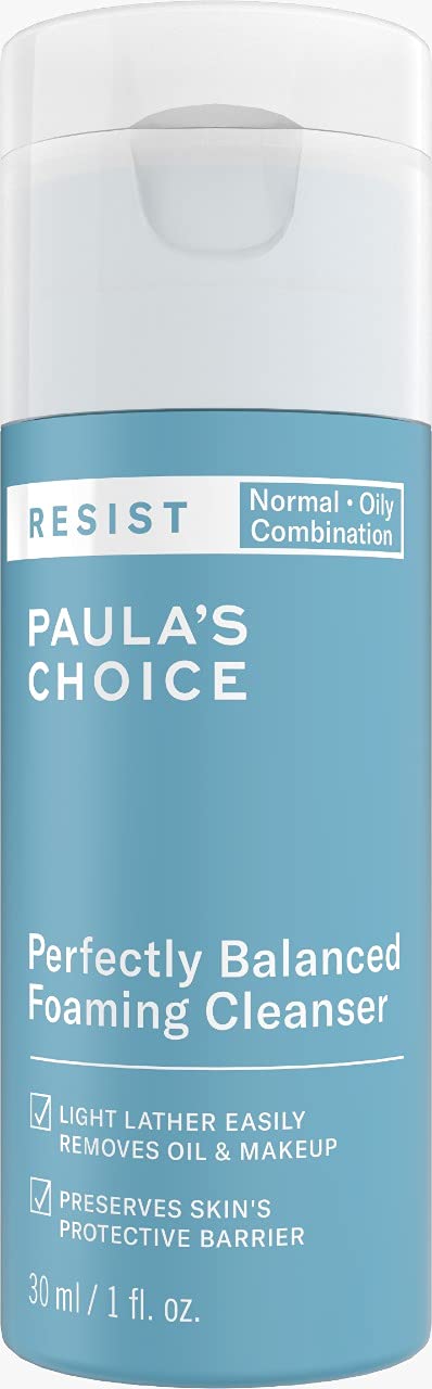 PaulaS Choice Resist Perfectly Balanced Foaming Cleanser, Hyaluronic Acid & Aloe, AntiAging Face Wash, Large Pores & Oily Skin
