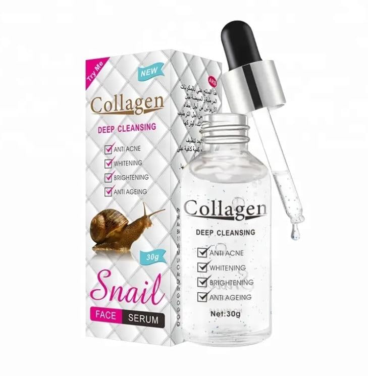 Opulent Mirage Organic AntiAging & AntiAcne Face Serum  Collagen Snail Repair, Skin Whitening & Hydrating Serum For Women  R