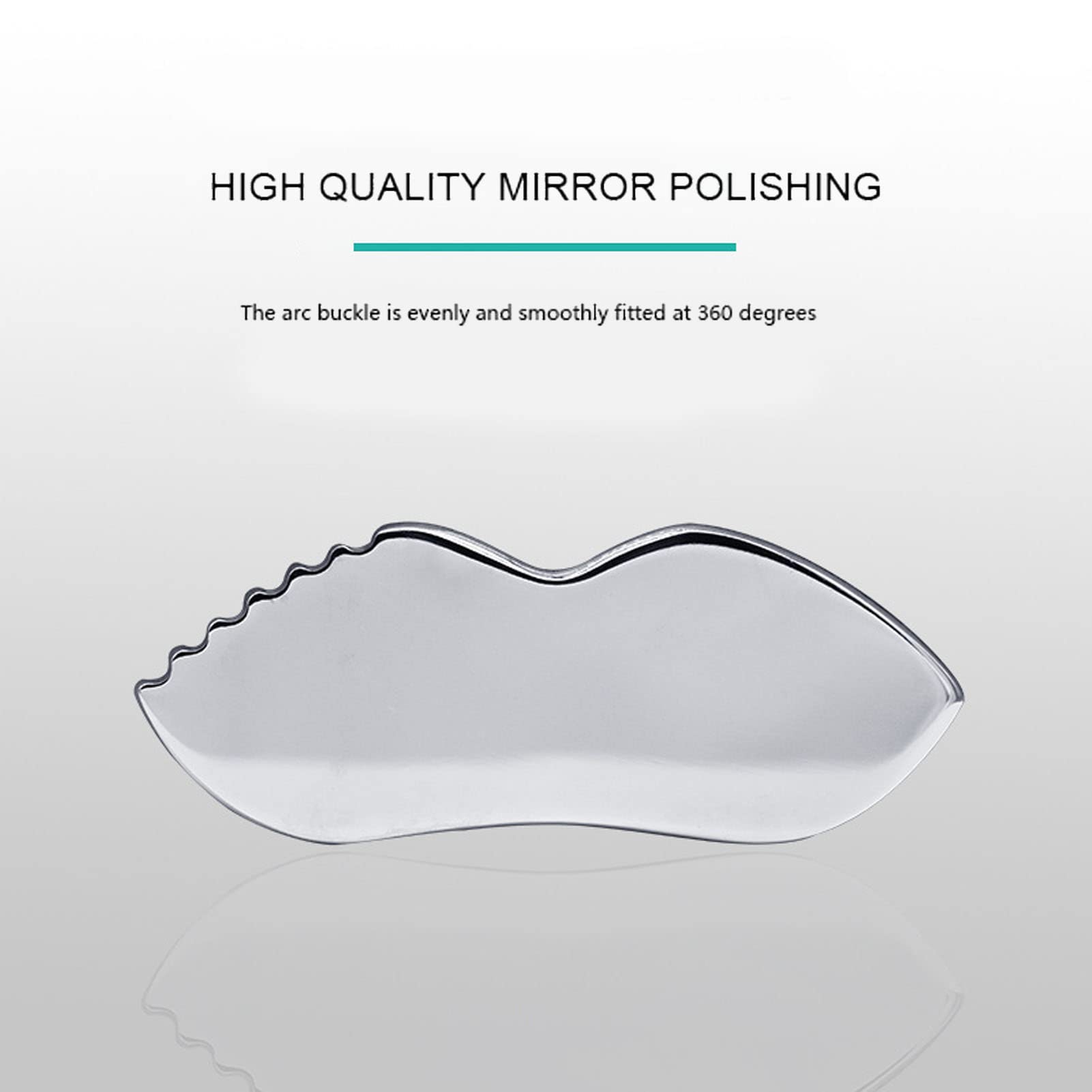 Stainless Steel Gua Sha For Facial Skin Care Scraping Massage Tool With Comb Teeth | Facial Massage, Used For Face, Neck, And Ar