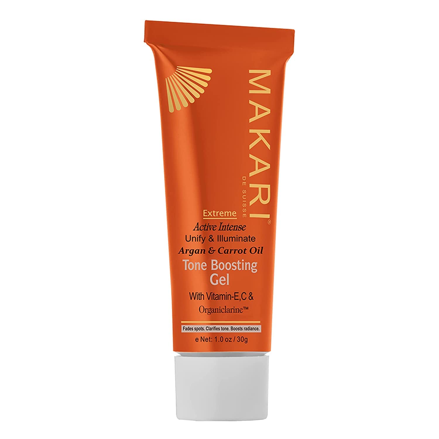 Makari Extreme Argan & Carrot Oil Tone Boosting Face Gel (1 oz) | Even Toning & Anti-Aging Treatment for Acne, Sun Spots, Freckl