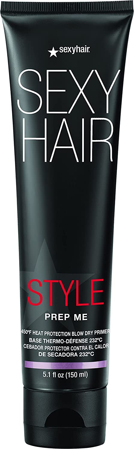 SexyHair Hot Prep Me 450 Heat Protection Blow Dry Primer, 5.1 Oz
