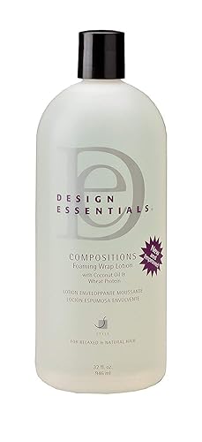 Design Essentials Compositions Foaming Wrap Lotion For Relaxed And Natural Hair, Refill, 32 Fl Oz