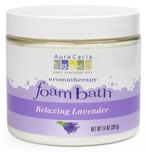 Aura Cacia Aromatherapy Foam Bath, Relaxing Lavender, 14 Ounce Jar (Pack Of 2)
