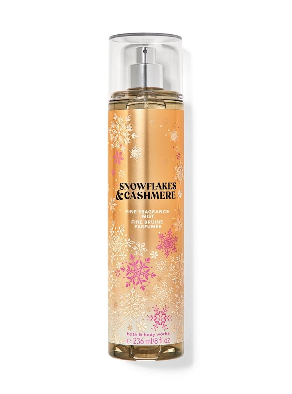 Bath & Body Works Fine Fragrance Body Spray Mist 8 Fl Oz / 236 Ml (Snowflakes & Cashmeres)