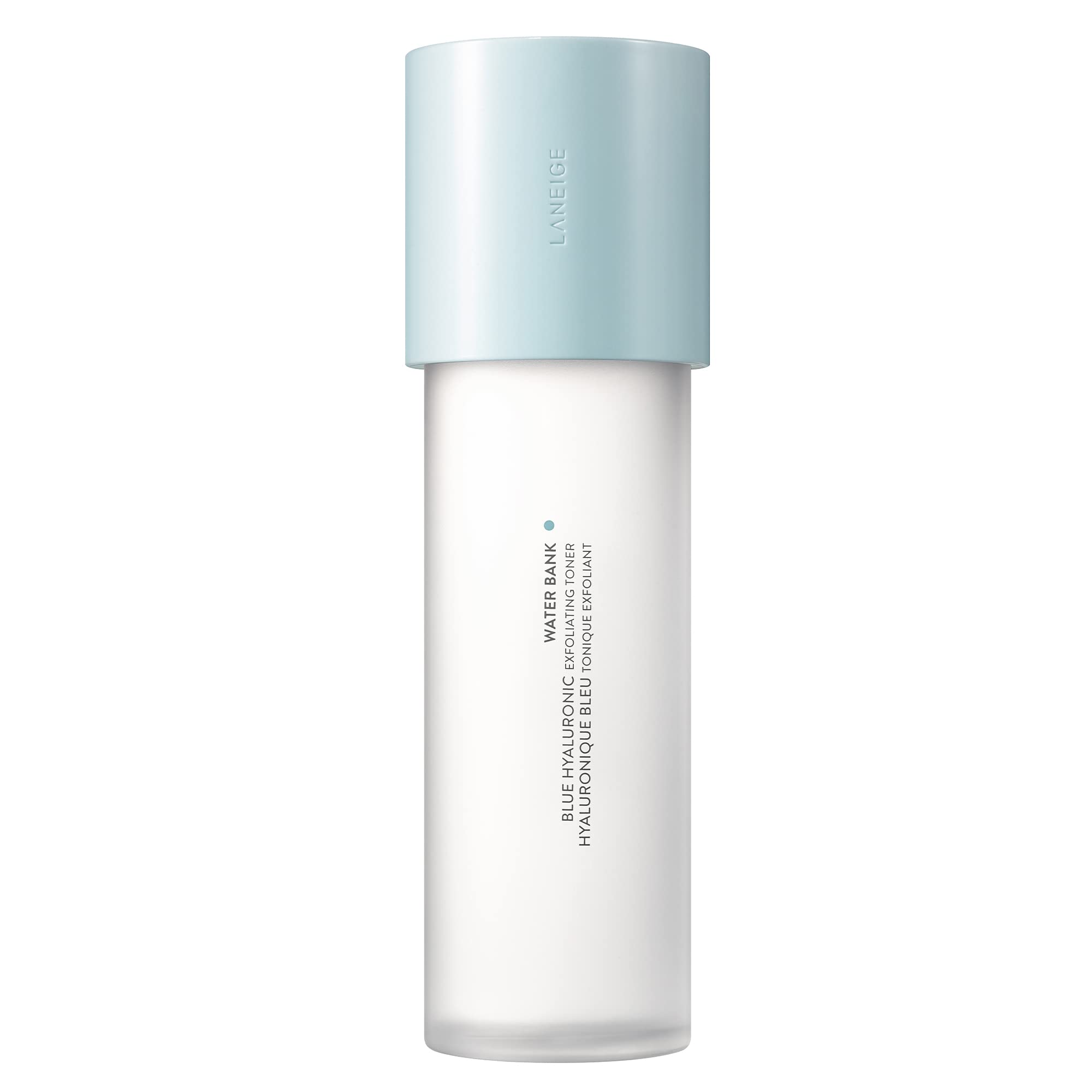 Laneige Water Bank Blue Hyaluronic Exfoliating Toner: Pha Gently Exfoliates And Softens Skin.